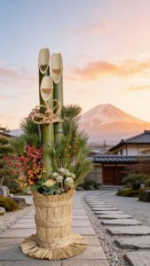 謹賀新年　門松　日本の正月